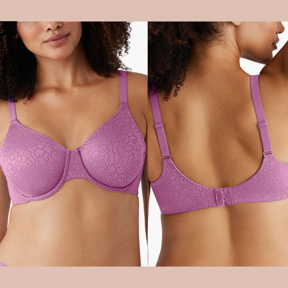NEW‎ $74 Wacoal [ 34DUS ] Inside Job Underwire Bra in Opera Mauve U1784